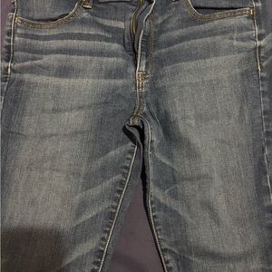 American Eagle Outfitters Crop JeggingDark Blue Jeans 12